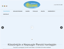 Tablet Screenshot of napsugar-panzio.ro